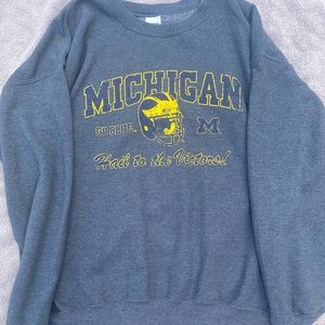 University of Michigan The Victors Merch Sweatshirt Crewneck